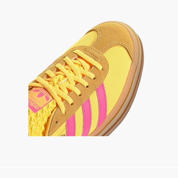 adidas Gazelle Yellow and Pink Sneakers - Picture 9 of 14